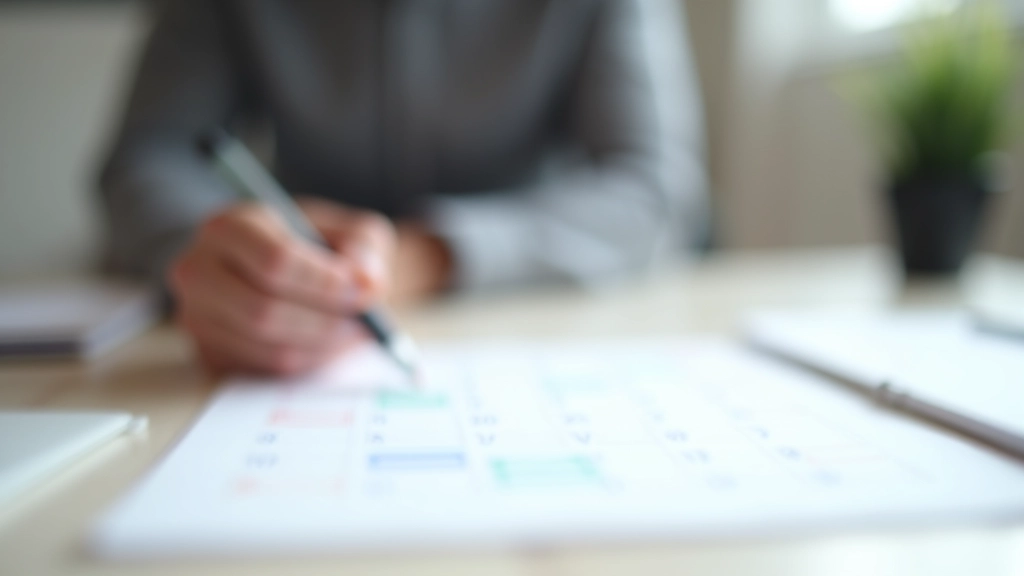 Calendrier avec dates importantes surlignées pour les déclarations trimestrielles